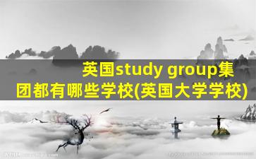 英国study group集团都有哪些学校(英国大学学校)